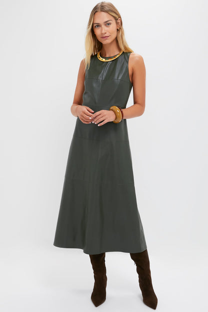 Dark Hunter Green Manon Dress