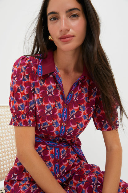 Quail Magenta Vanessa-D Midi Dress