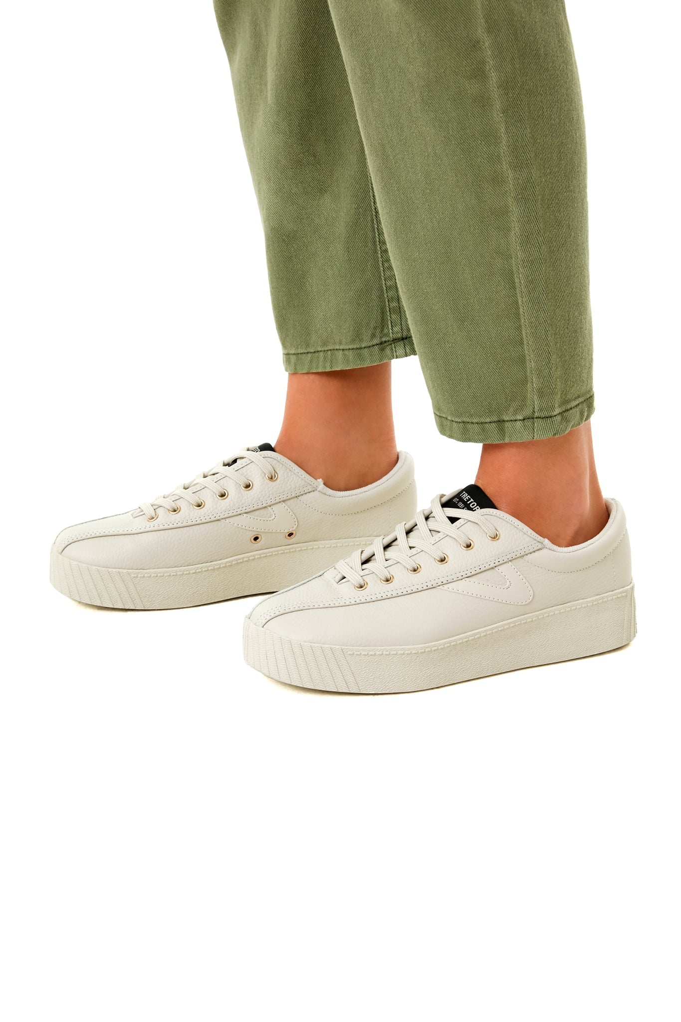 Leather Platform Nylite Sneakers