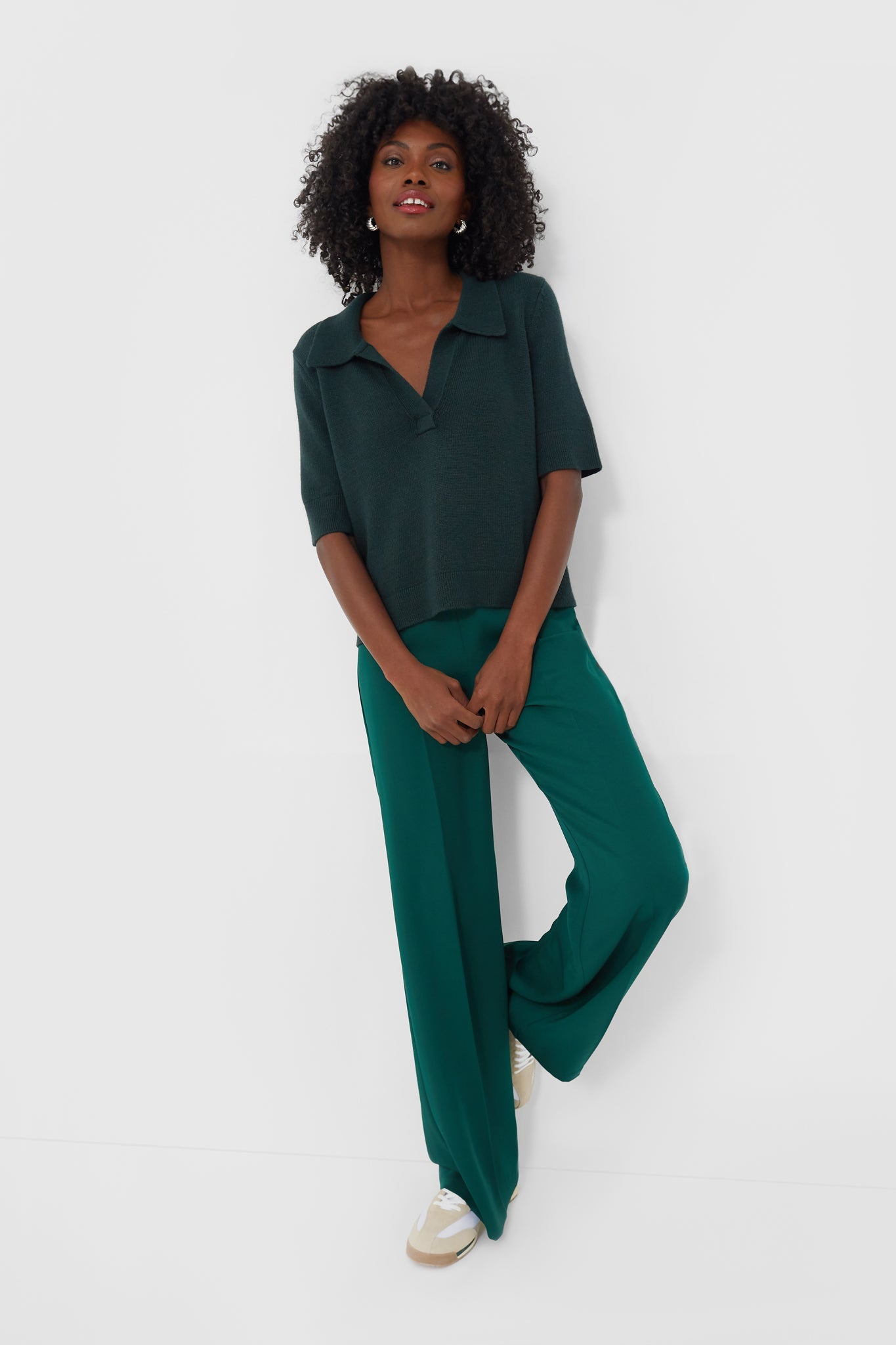 Deep Green Erin Pants
