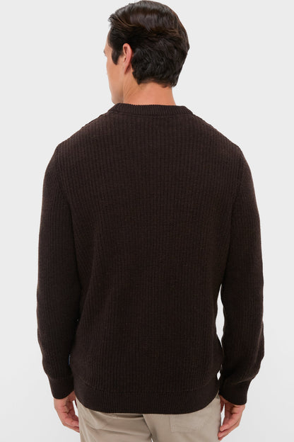 Dark Oak Cleveland Crew Neck Sweater