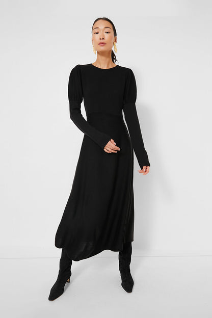Black Brielle Sweater Dress