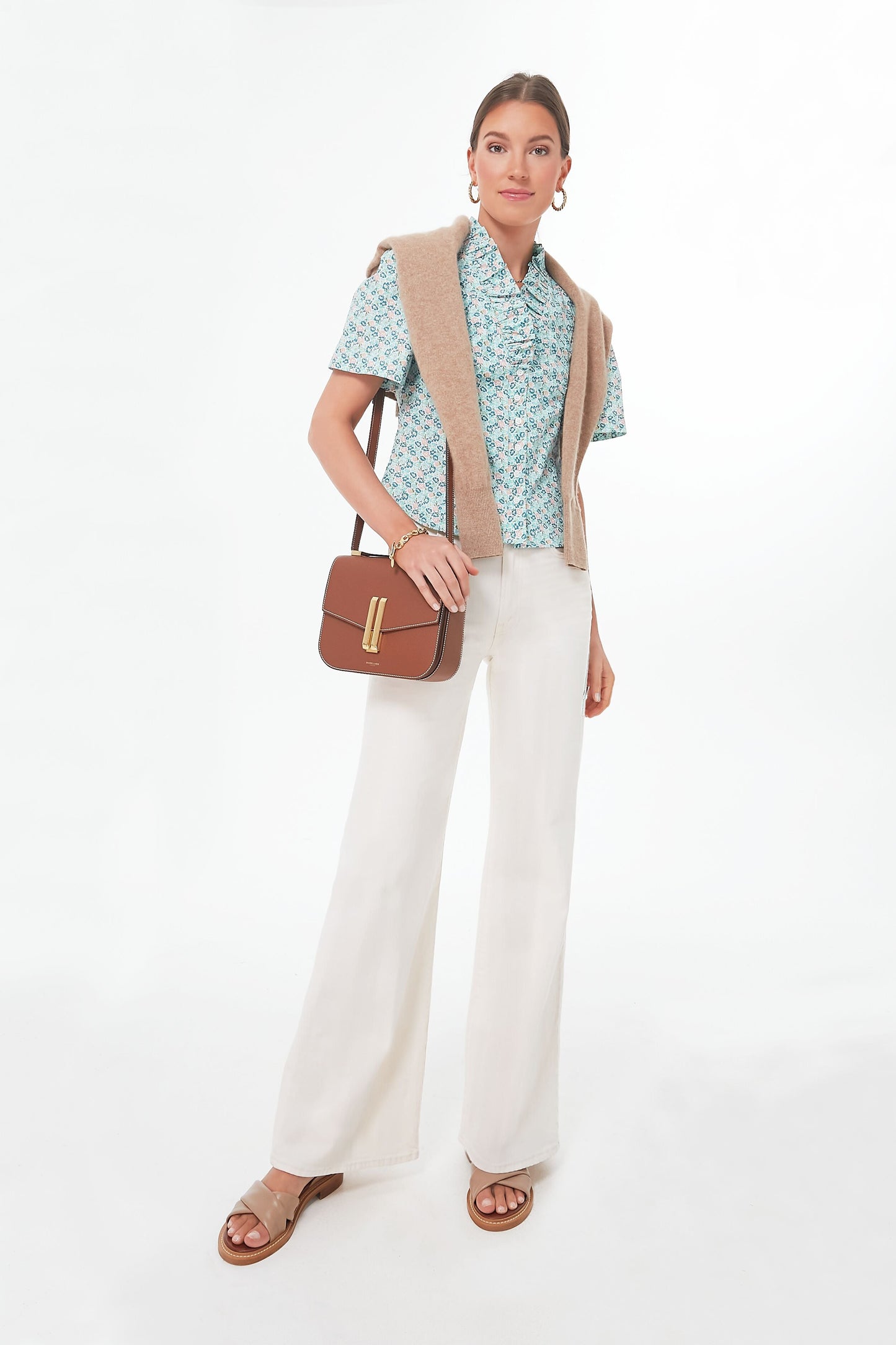 Blue Floral Rory Blouse