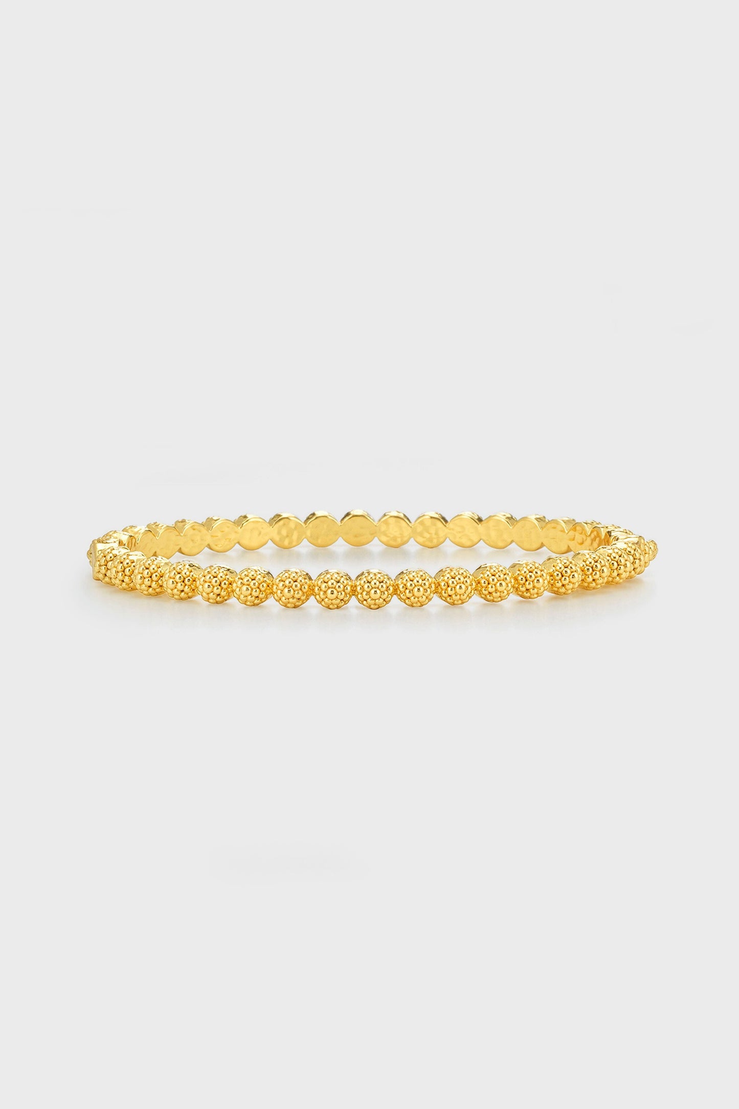 Berry Eternity Petite Hinged Bangle, S/M - Gold