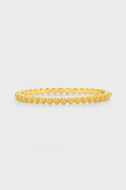 Berry Eternity Petite Hinged Bangle, S/M - Gold