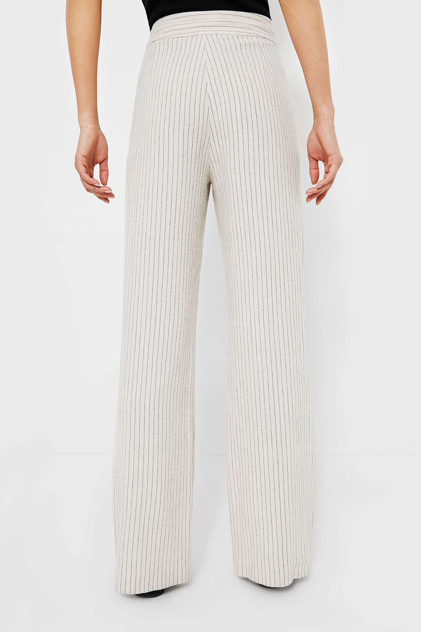 Natural Stripe Wide Leg Faris Pants