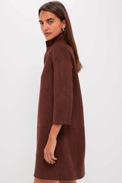 Ganache Vegan Suede Clifton Dress