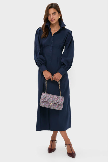 CHANEL Multicolor Pink Purple Soft Diagonal Pattern Classic 25 Crossbody