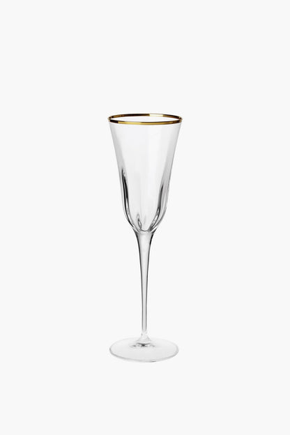 Optical Gold Champagne Glass