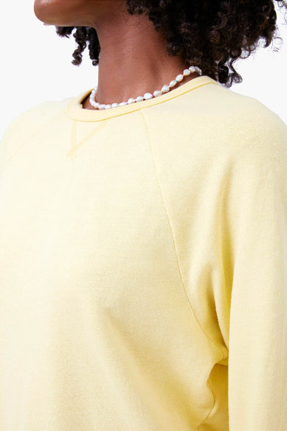 Yellow Oversized Vintage Terry Sweatshirt