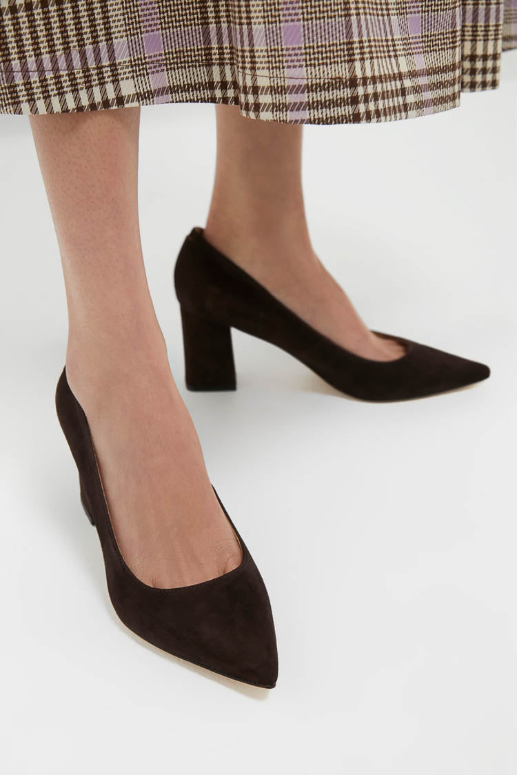 Dark Brown Zala Heels