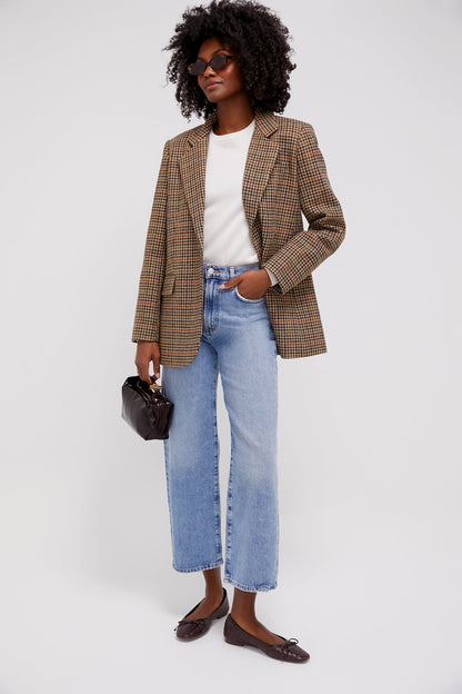 Houndstooth Leo Blazer
