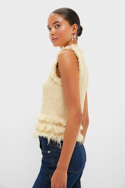 Lumin Kassi Knit Tweed Sleeveless Top