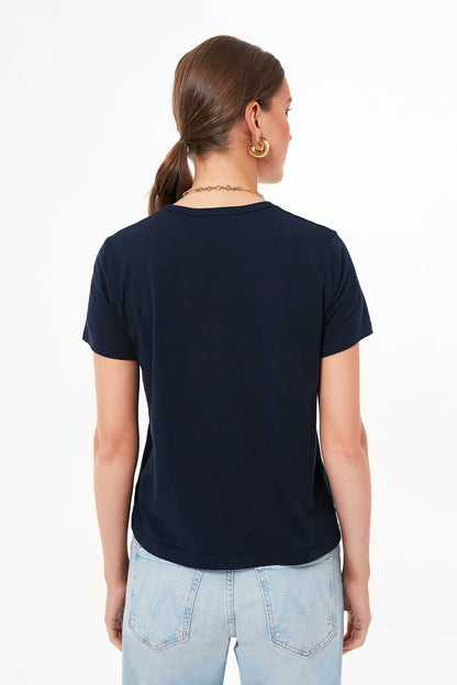 Dark Navy Frank Slim Tee