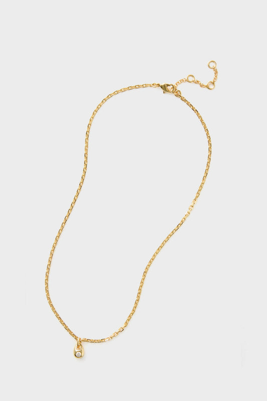 Gold and Crystal Marie Necklace