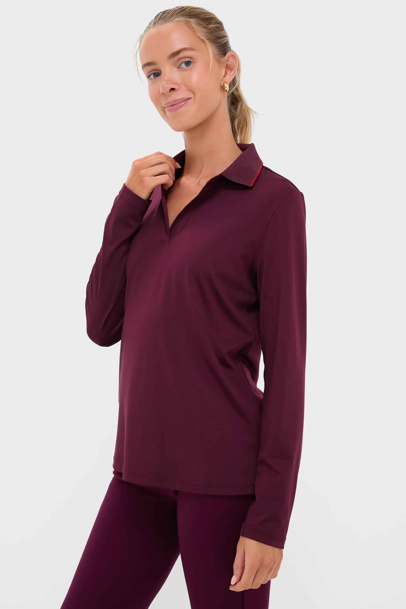 Winetasting Long Sleeve Performance Jersey Caroline Polo