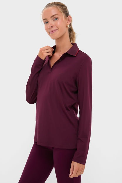 Winetasting Long Sleeve Performance Jersey Caroline Polo