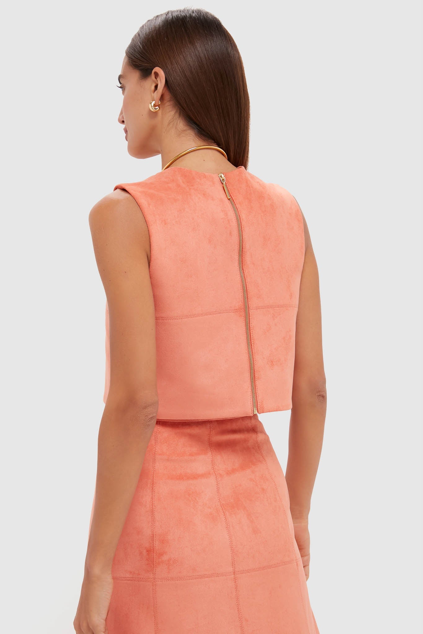 Amber Suede Marni Top