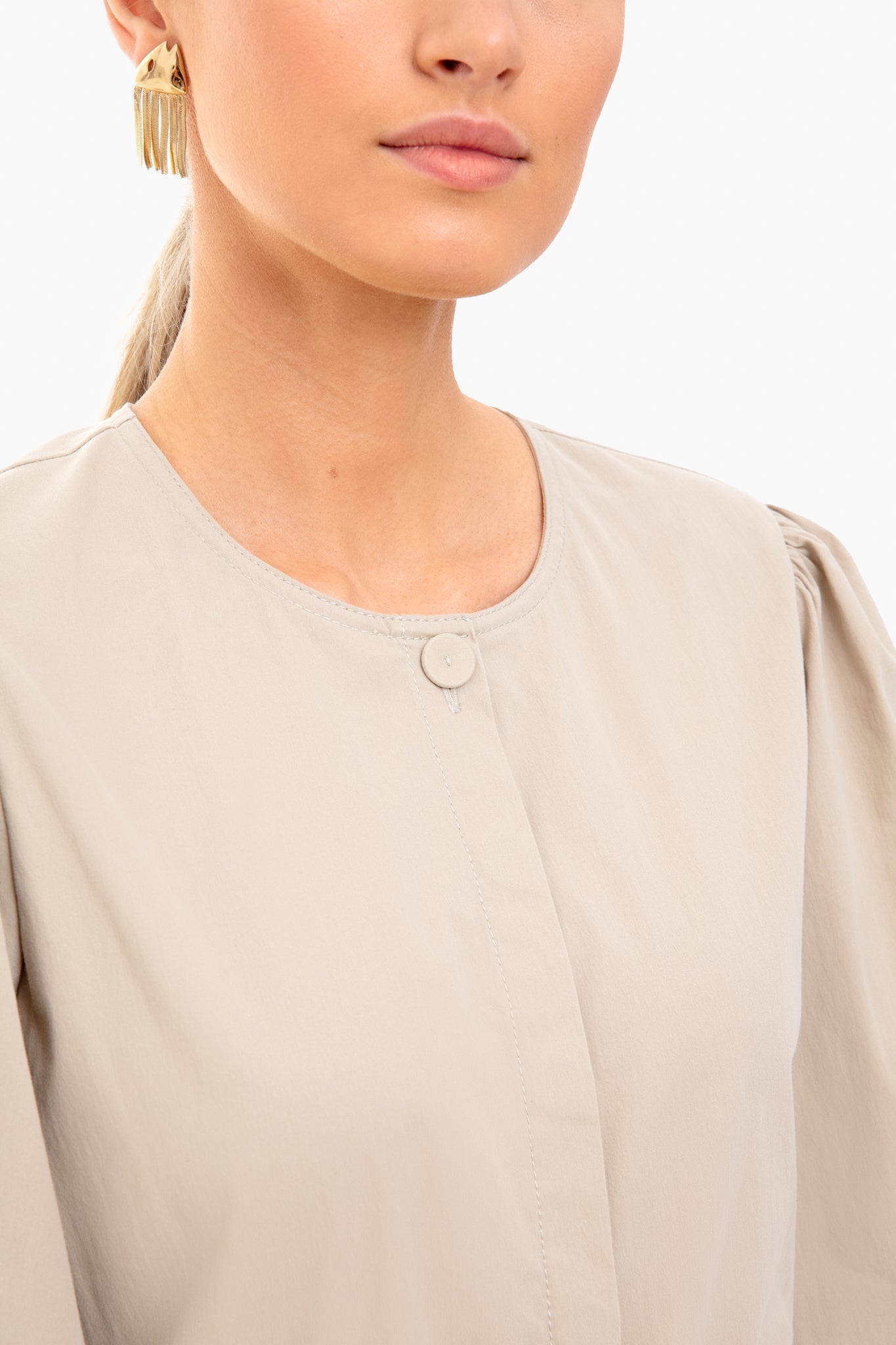 Khaki Tie Waist Gabrielle Fleur Jumpsuit