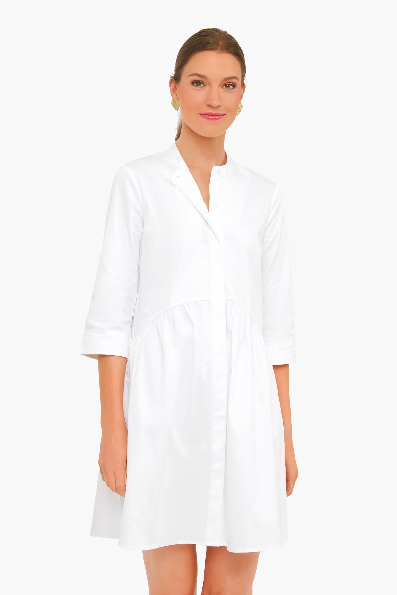 White Royal Shirt Dress