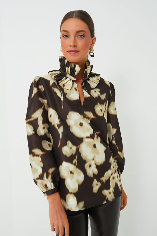 Dappled Hollyhock Bouvier Blouse