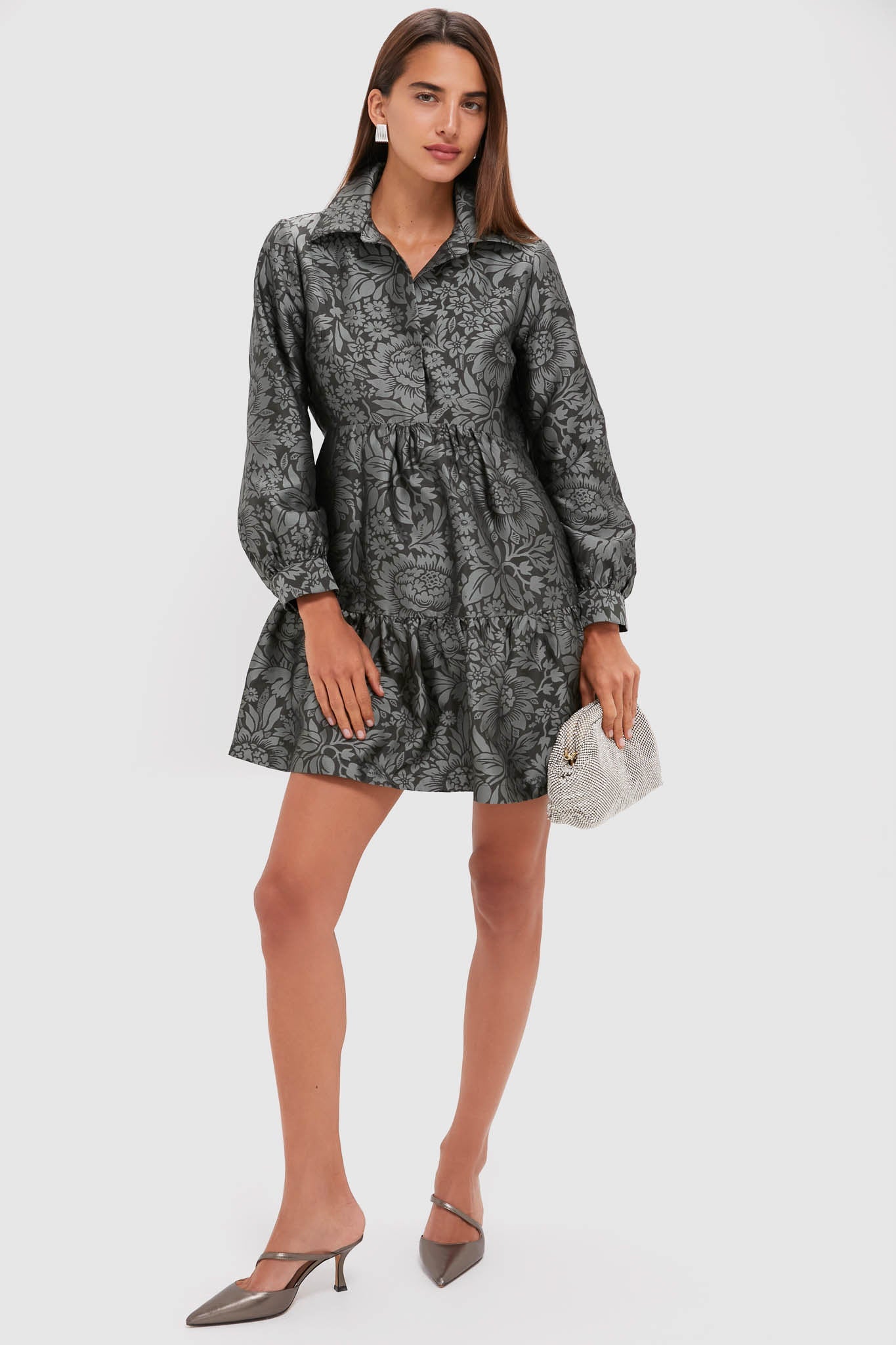 Emerald Mirasol Jacquard Alette Dress