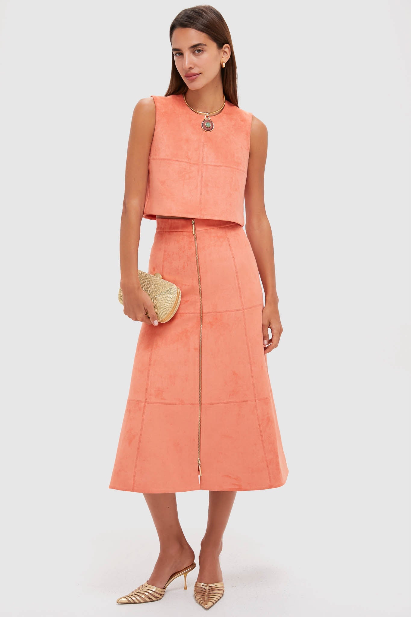 Amber Suede Marni Top