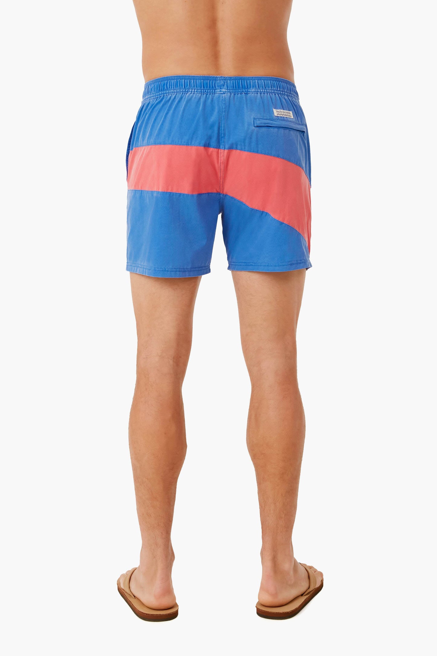 Pink Colorblock Bungalow Short