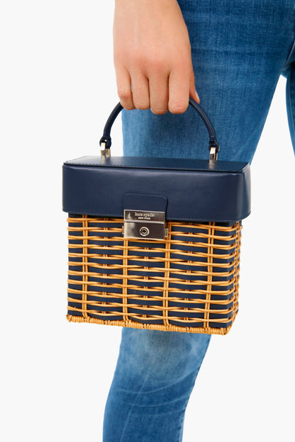 Blazer Blue Voyage Small Wicker Top Handle