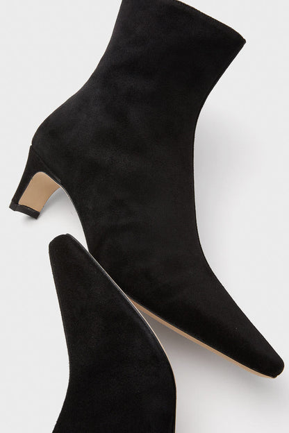 Black Suede Wally Ankle Boot