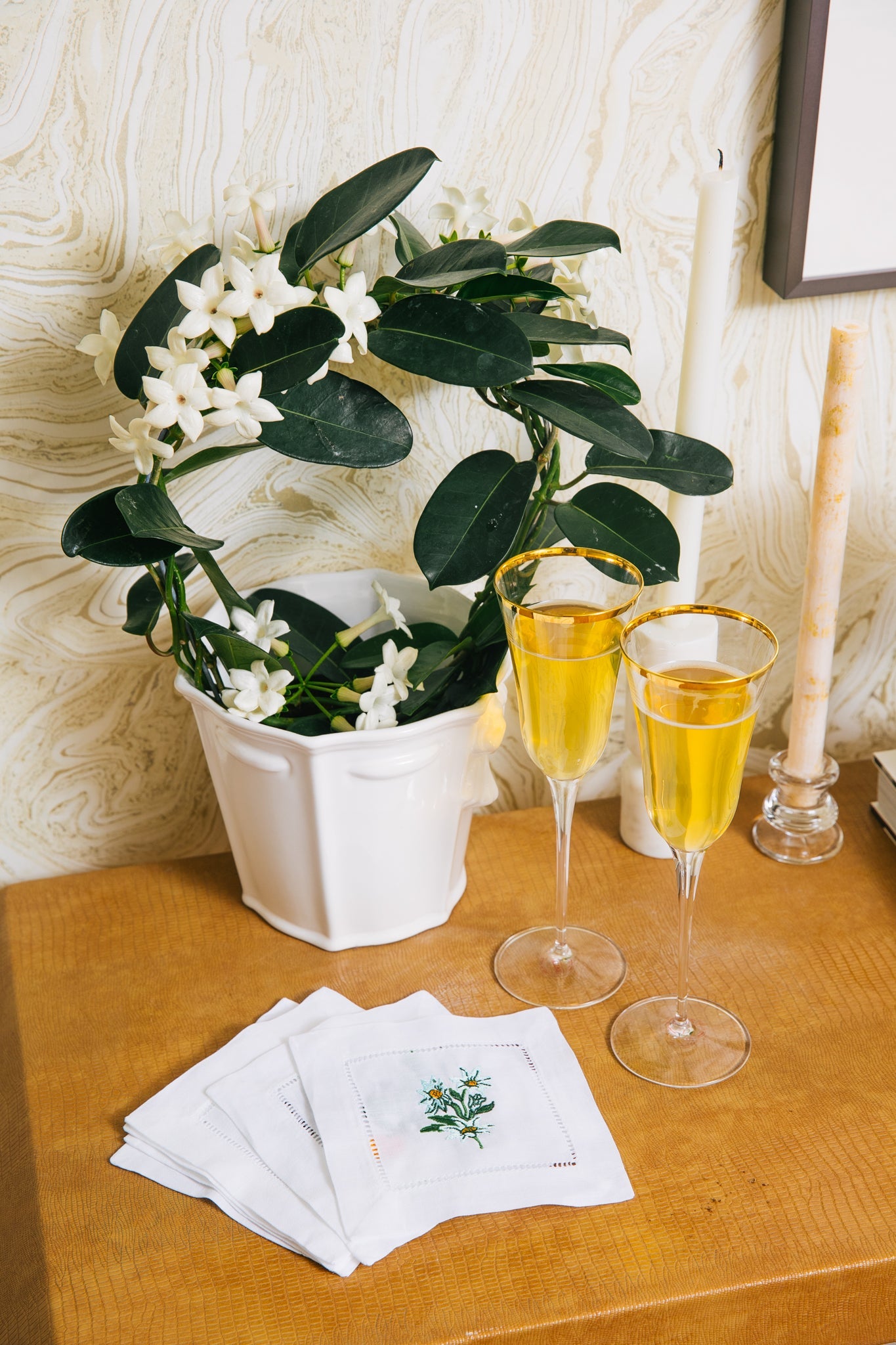 Optical Gold Champagne Glass