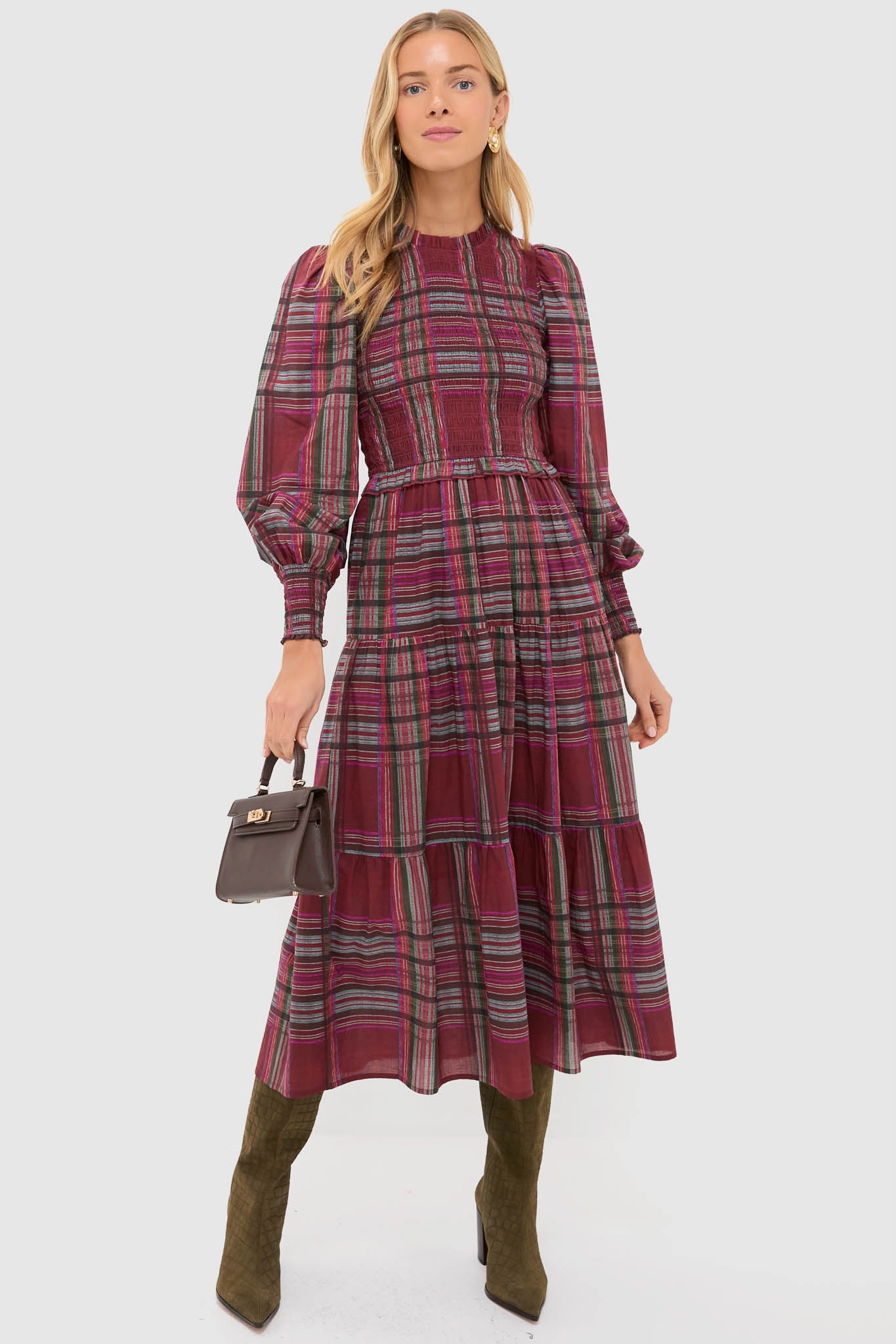 Military Green Mary Up Block Boots