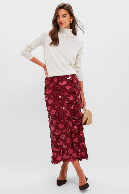 Ruby Paillette Mona Maxi Skirt