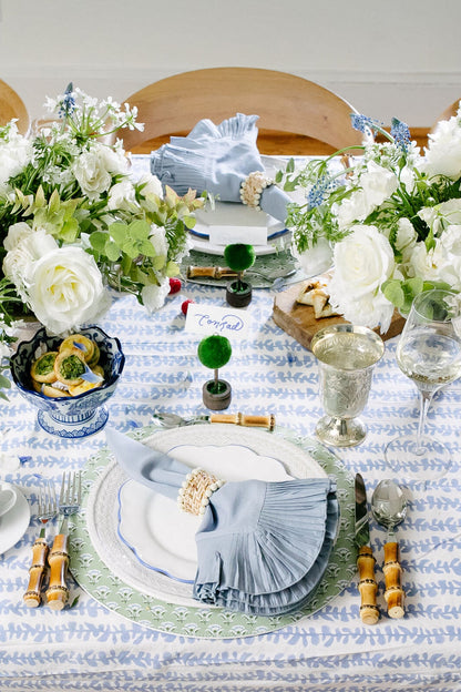 Blue Vines Tablecloth