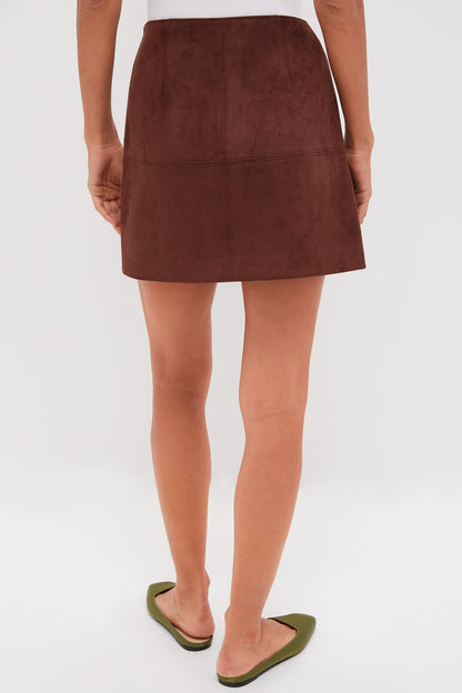 Ganache Vegan Suede Meg Mini Skirt