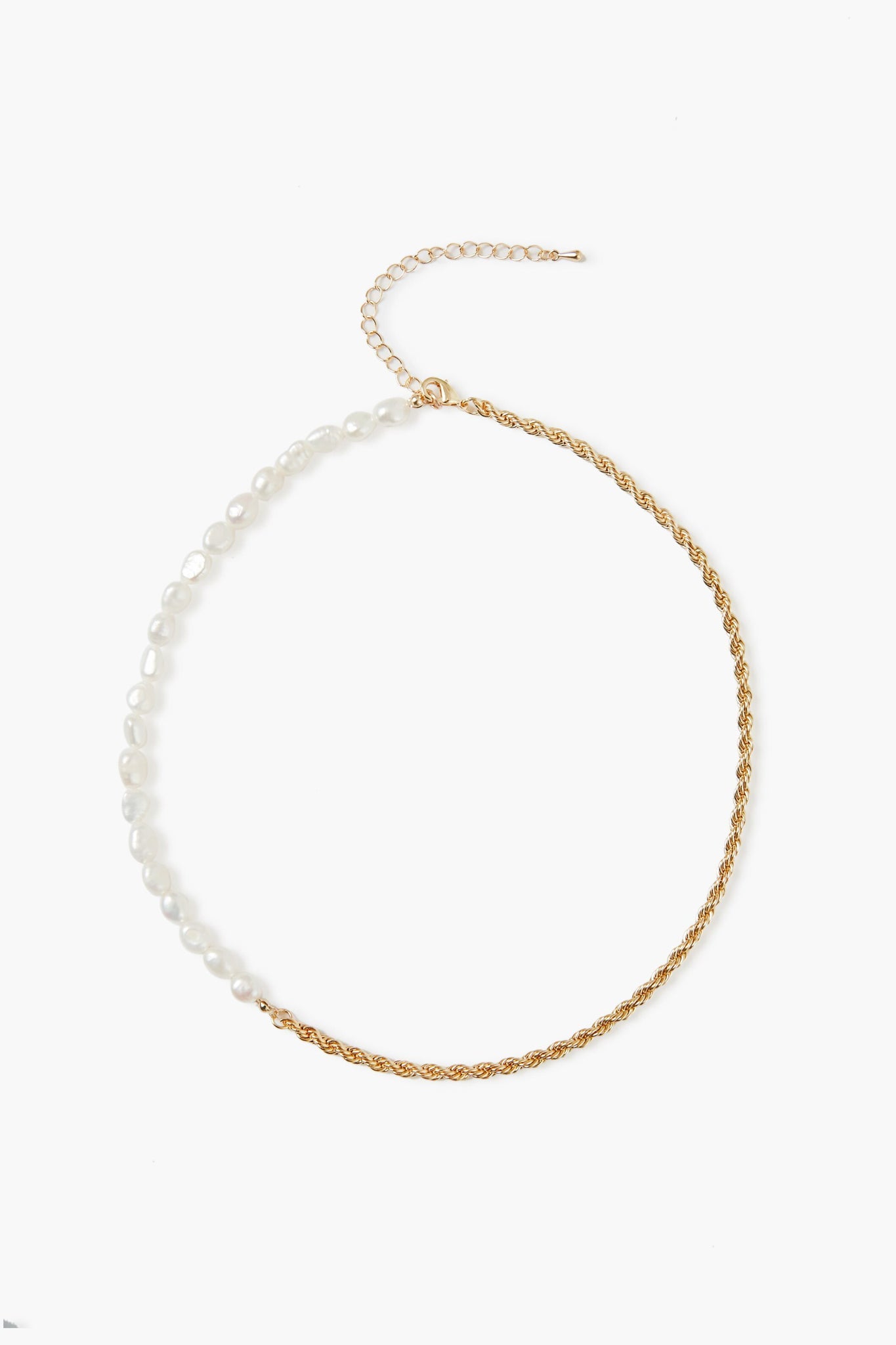 Gold And Pearl Mary Necklace