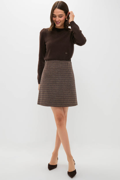 Wine-Coloured Vata Skirt