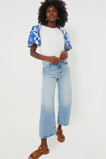 Blue Floral Mollie Tee