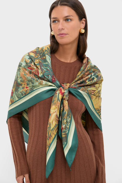 Forest Toile Large Scarf