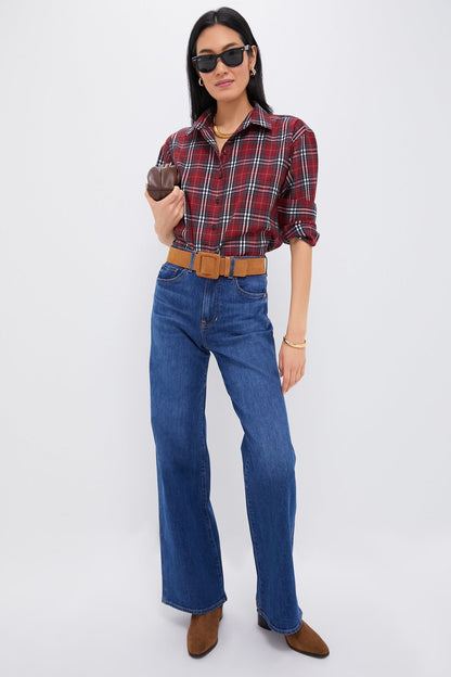 Red Plaid Nadine Boyfriend Button Down
