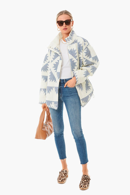 Multi Gloucester Gingham Puffer Jacket