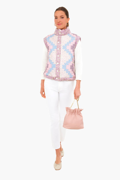 Multi Ida Print Puffer Vest