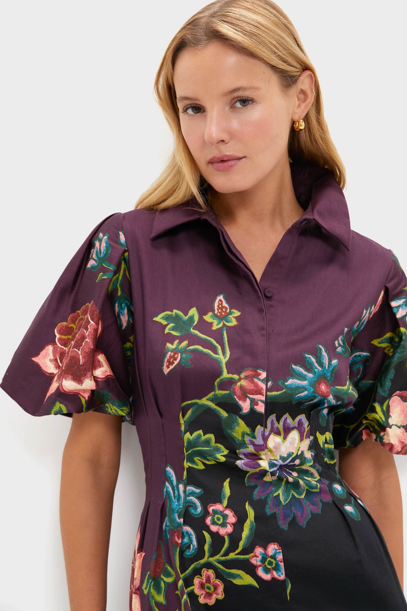 Midnight Moonflower Delaney Dress