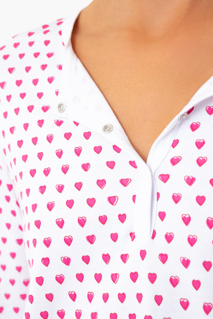 Pink Hearts Pajamas