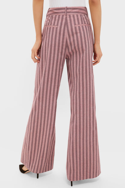 Mauve Stripe Wyatt Pants