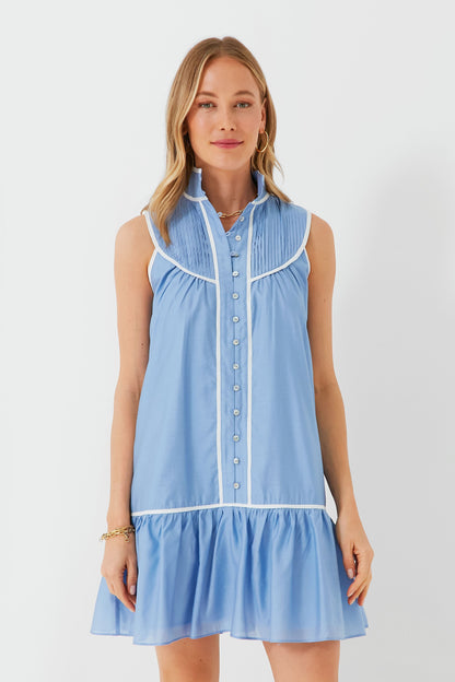 Blue Sleeveless Beatrix Dress