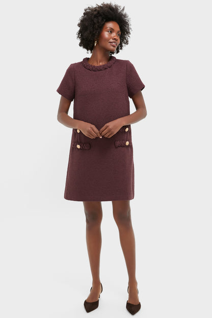 Winetasting Tweed Jackie Dress