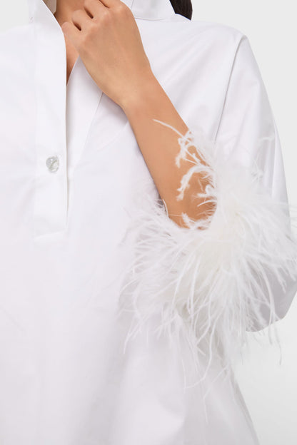 White Feather Willow Blouse