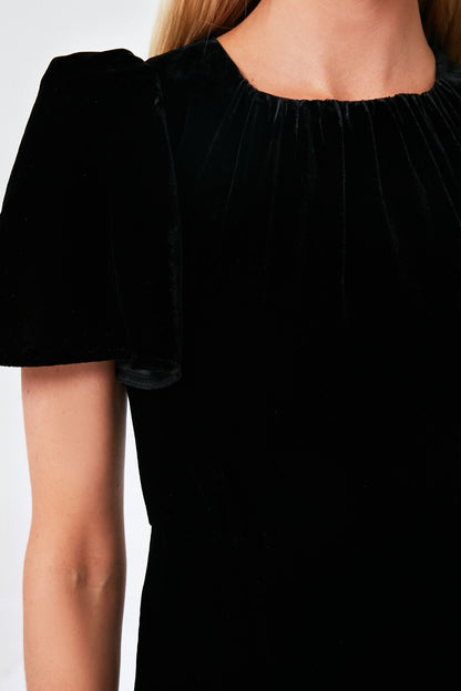 Black Velvet Arabella Dress