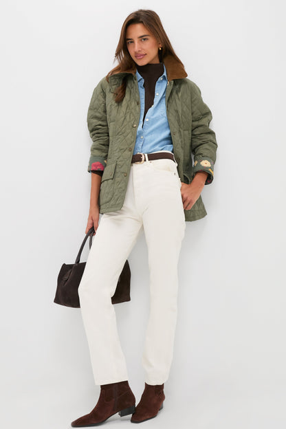 Dusty Khaki Barbour x Tuckernuck Lainey Quilt